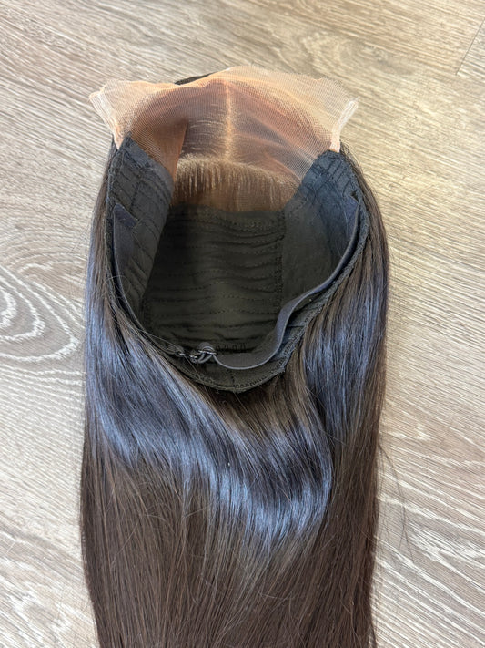 20” Virgin Cambodian Straight HD 6*6 Lace Closure Human Hair Wig