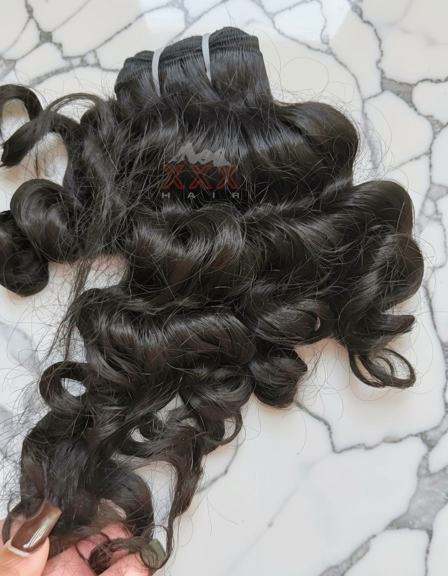 14” Raw South Indian Curly Human Hair Bundle