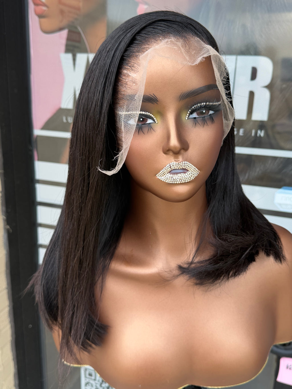 12” Virgin Cambodian Straight HD 13*6 Lace Frontal Human Hair Wig