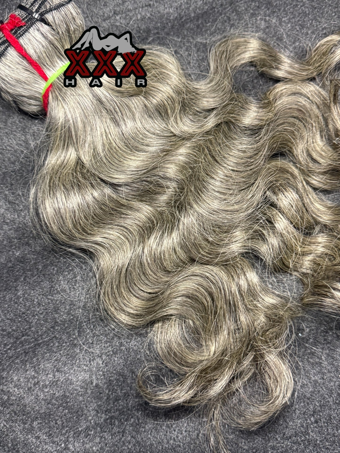 Raw Indian Wavy Grey Hair Bundle