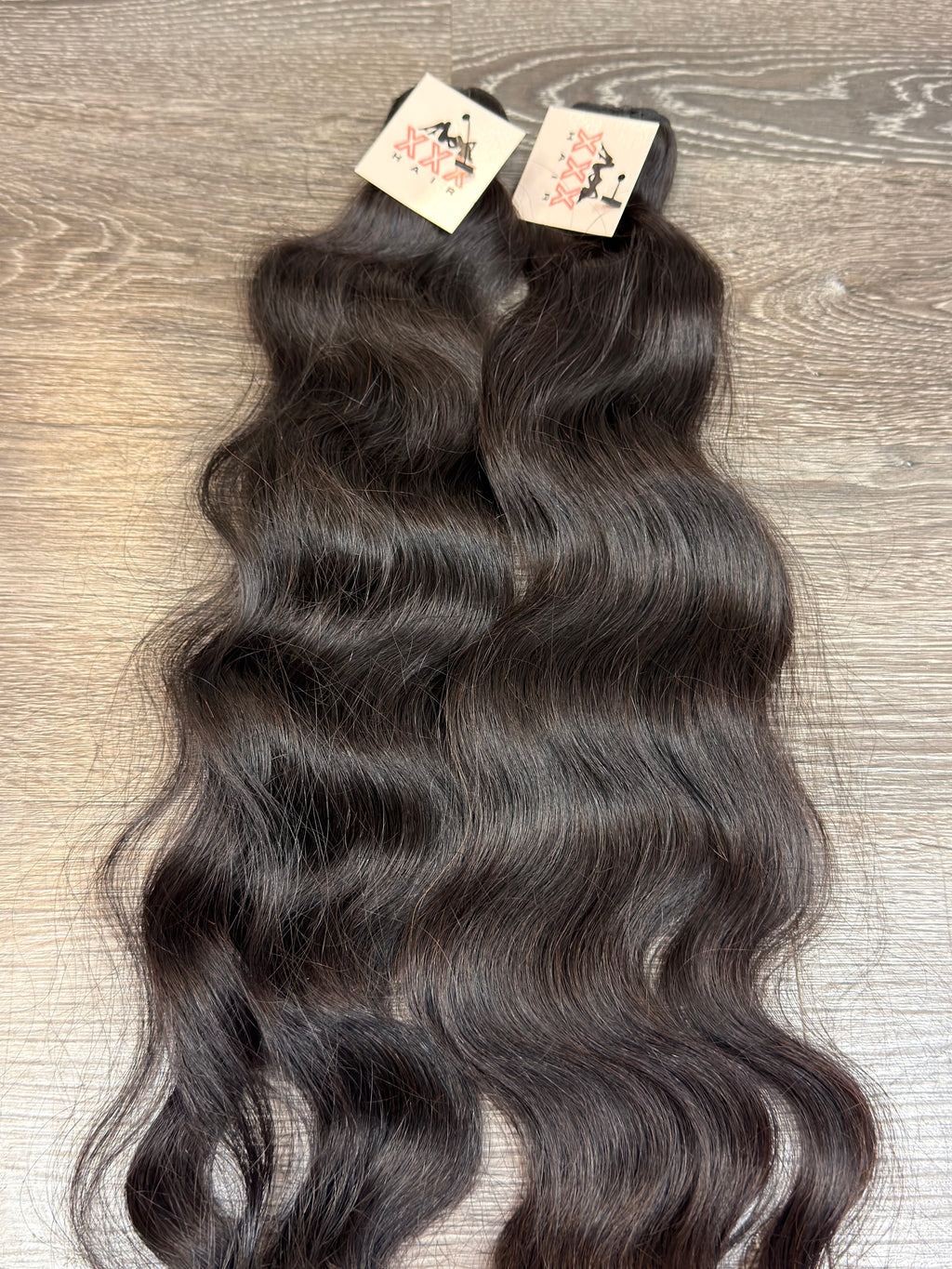 2 Bundles Of 26” Raw Cambodian Wavy Human Hair