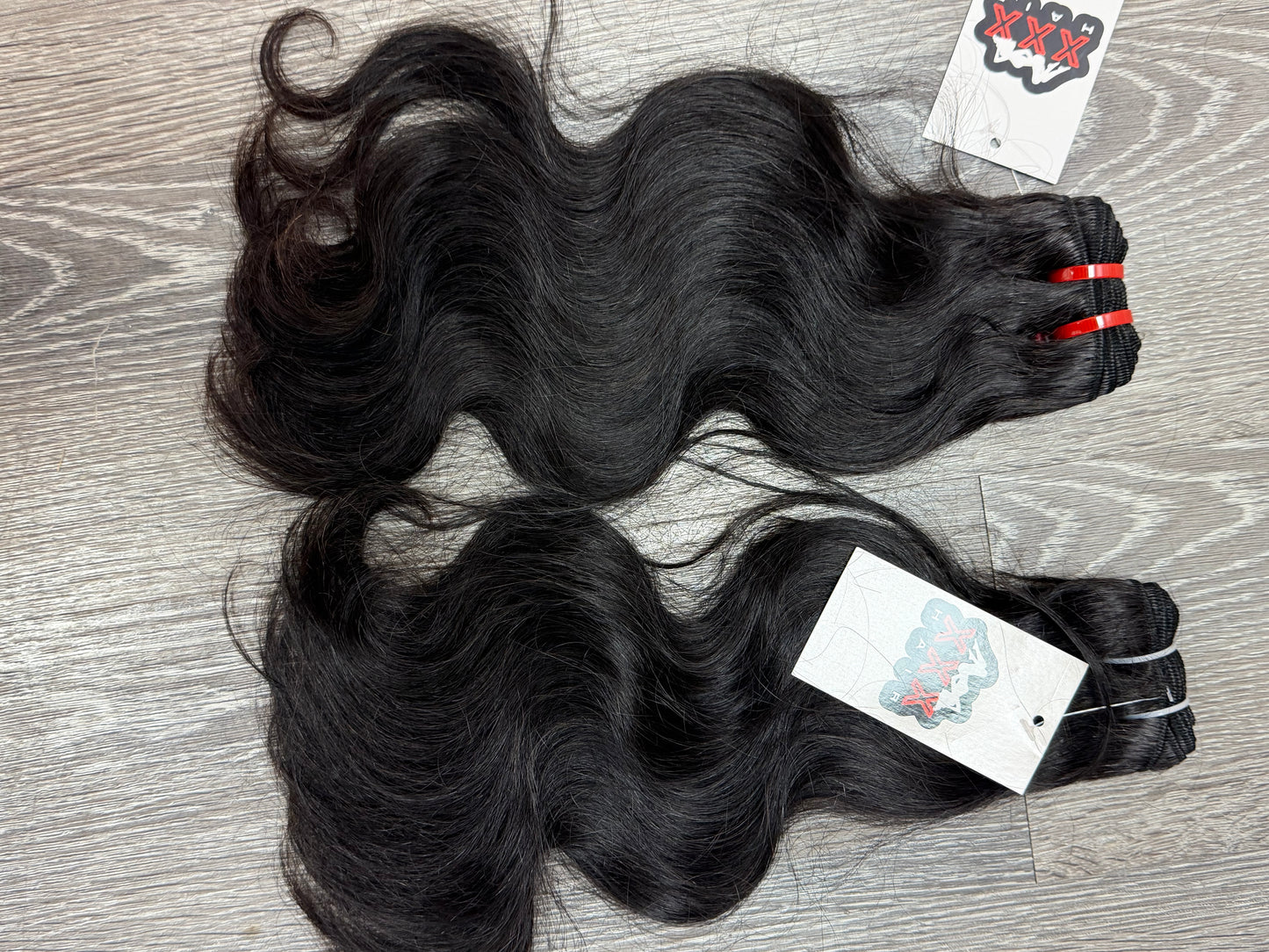 2 Bundles Virgin Brazilian Body Wave Human Hair Deal 14”14”