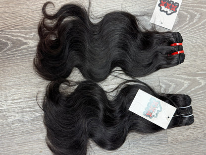2 Bundles Virgin Brazilian Body Wave Human Hair Deal 14”14”
