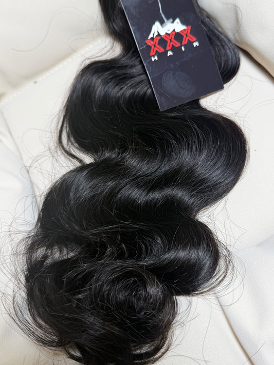 12” Virgin Body Wave Jet Black Hair Bundle