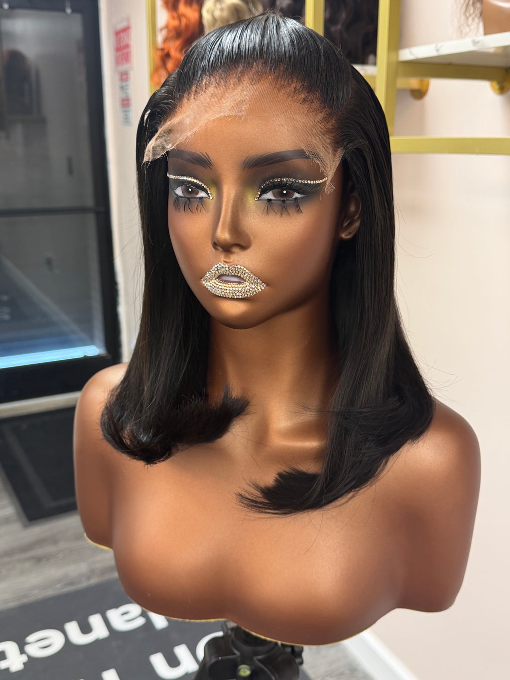 12” Virgin Mink Brazilian Straight 6*6 HD Lace Closure Wig