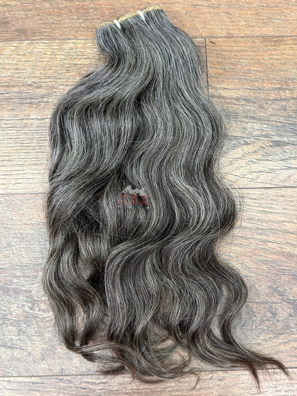 16” Raw Seawave Natural Gray Wavy Human Hair Bundle