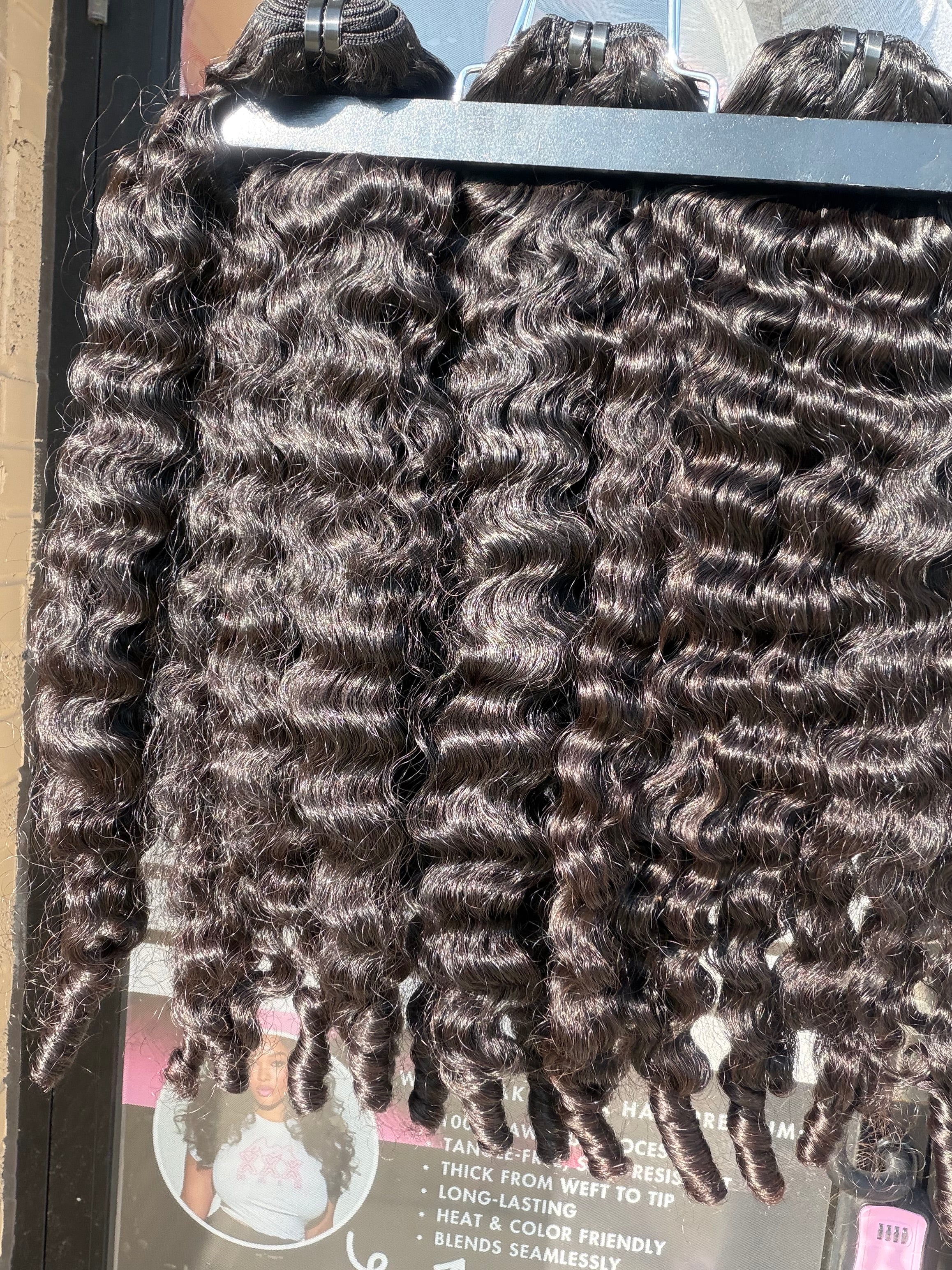 24” Burmese Curly Virgin Human Hair Bundle