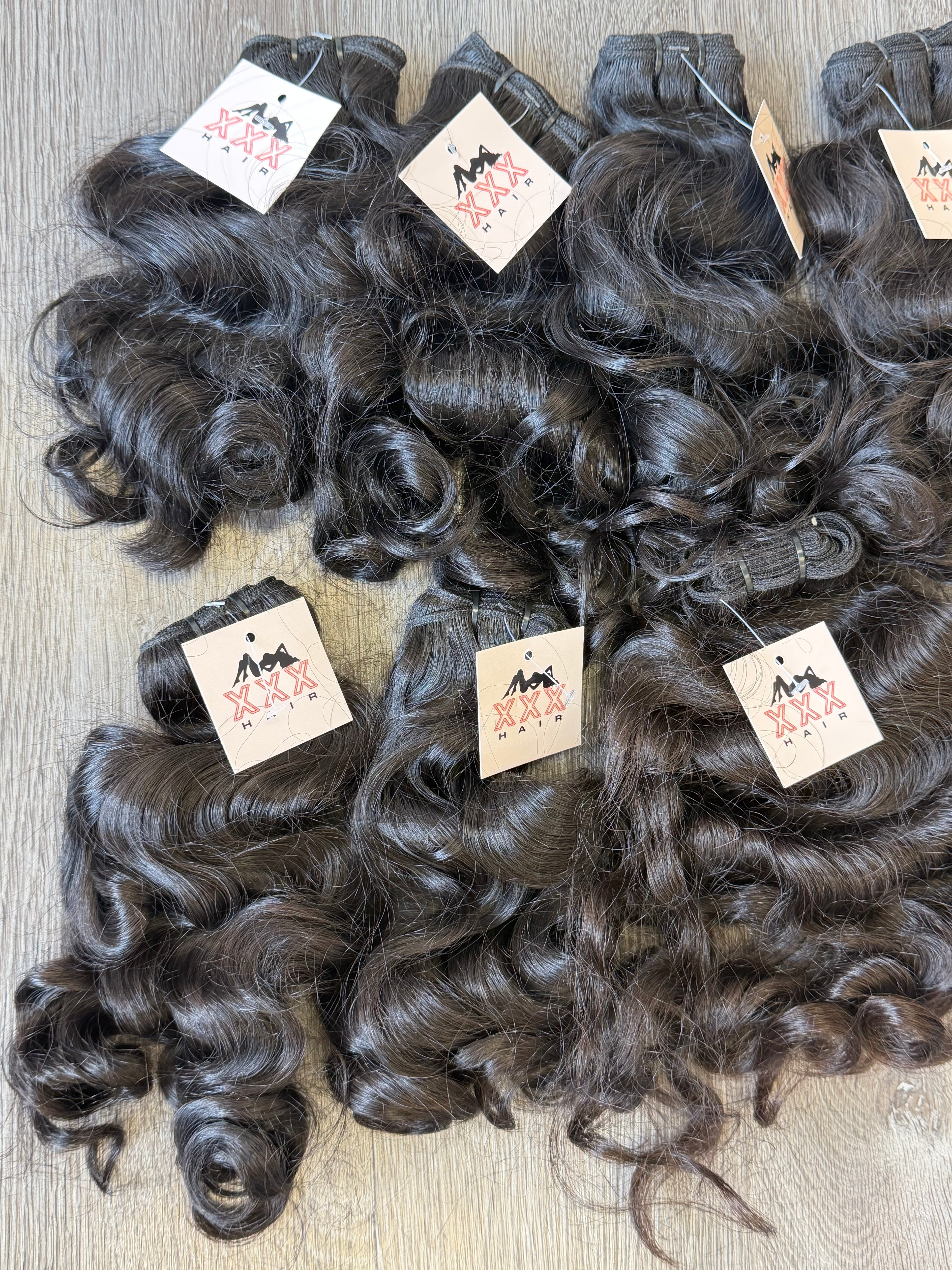 18” Temple Raw Indian Wavy Curly Human Hair Bundle