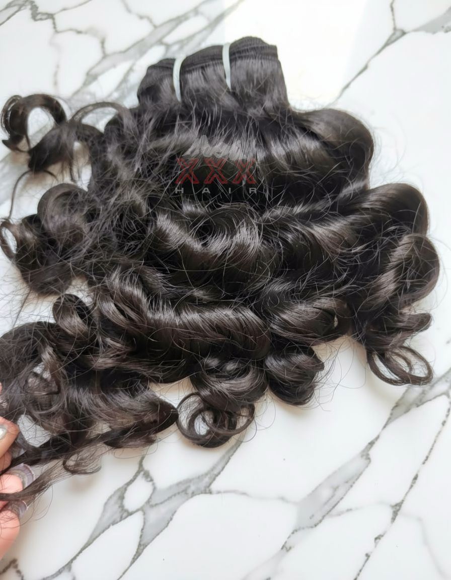 14” Raw South Indian Curly Human Hair Bundle