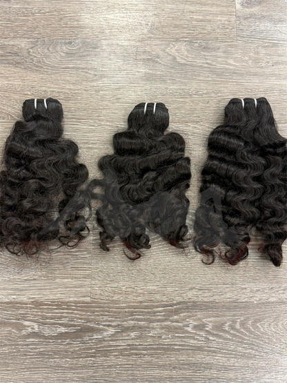 20” Raw South Indian Curly Unprocessed Human Hair Bundle