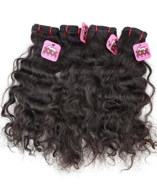 4pcs Raw Indian Natural 24”24”24”24” Human Hair Bundle Deal