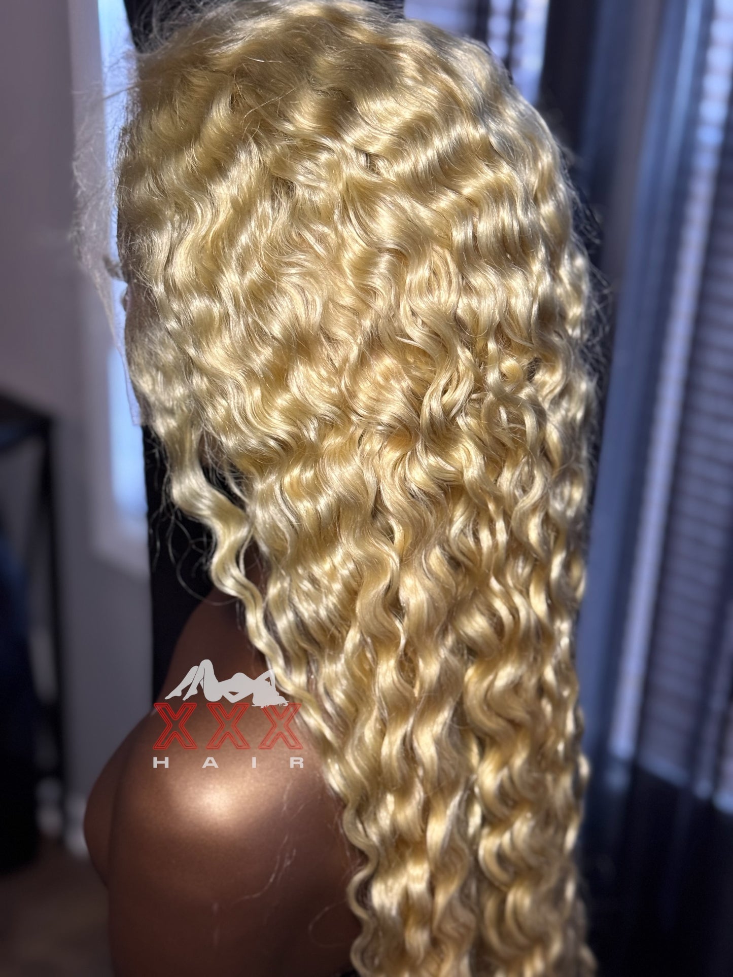 28” Blonde #613 Wavy Virgin Human Hair HD 13*6 Lace Front Wig