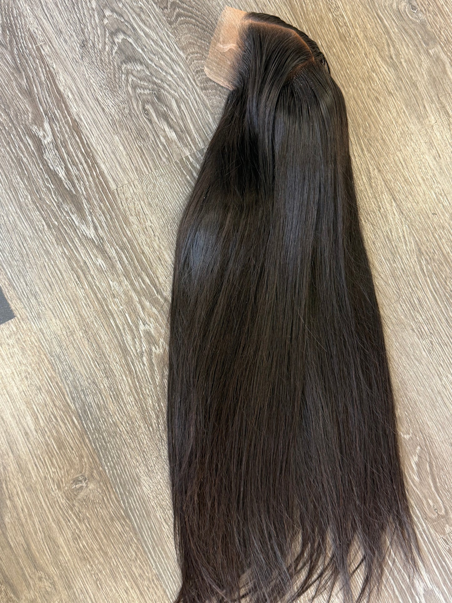 20” Virgin Cambodian Straight HD 6*6 Lace Closure Human Hair Wig