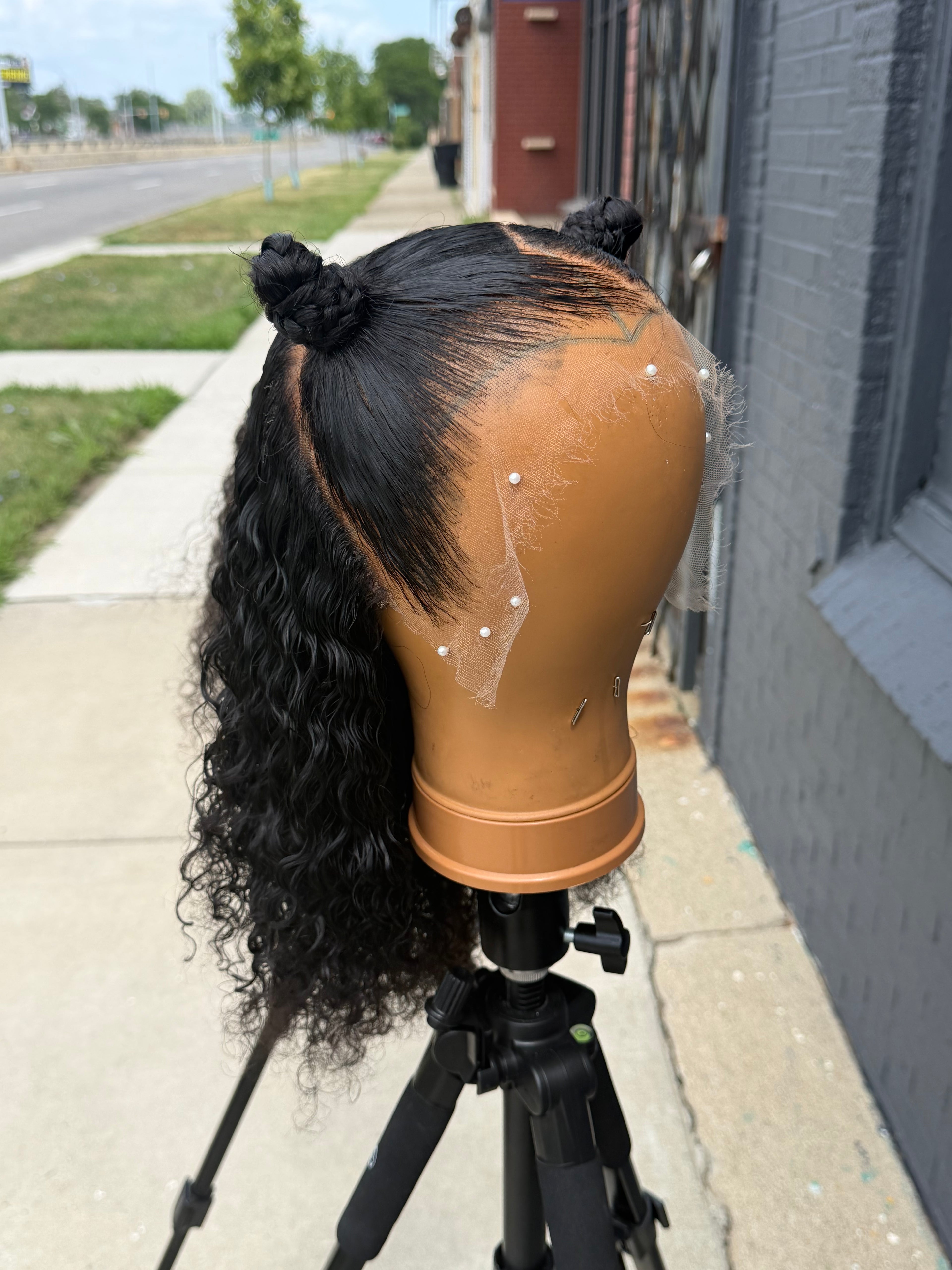 12” Virgin Spanish Curly HD 13*6 Lace Frontal Human Hair Wig