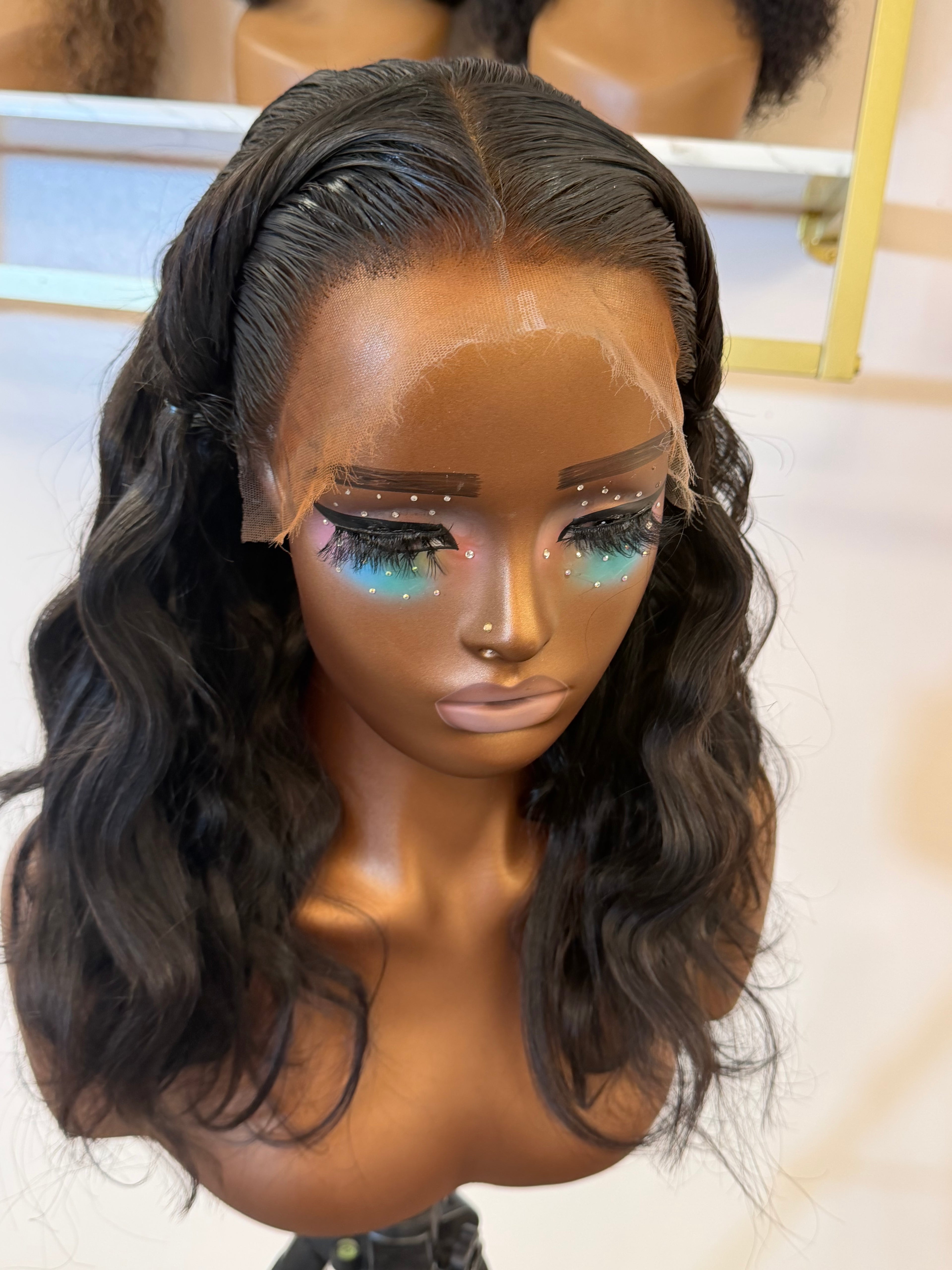 12” Virgin Brazilian Straight HD 13*4 Lace Frontal Human Hair Wig
