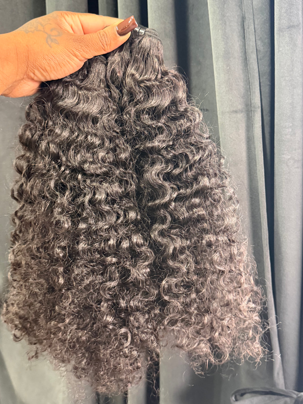 2 Bundles Of Raw Cambodian Curly Human Hair Deal 22”22” (SALE)