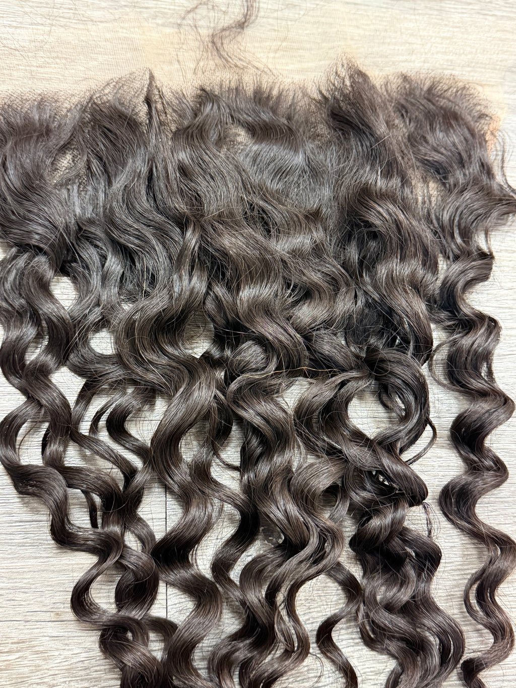 16” Raw Indian Curly HD 13*6 Lace Frontal