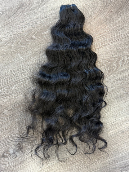 26” Raw Indian Curly Human Hair Bundle