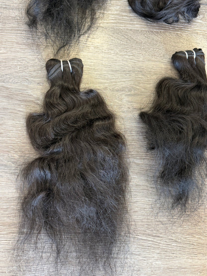20” Raw Indian Wavy Human Hair Bundle (SALE)