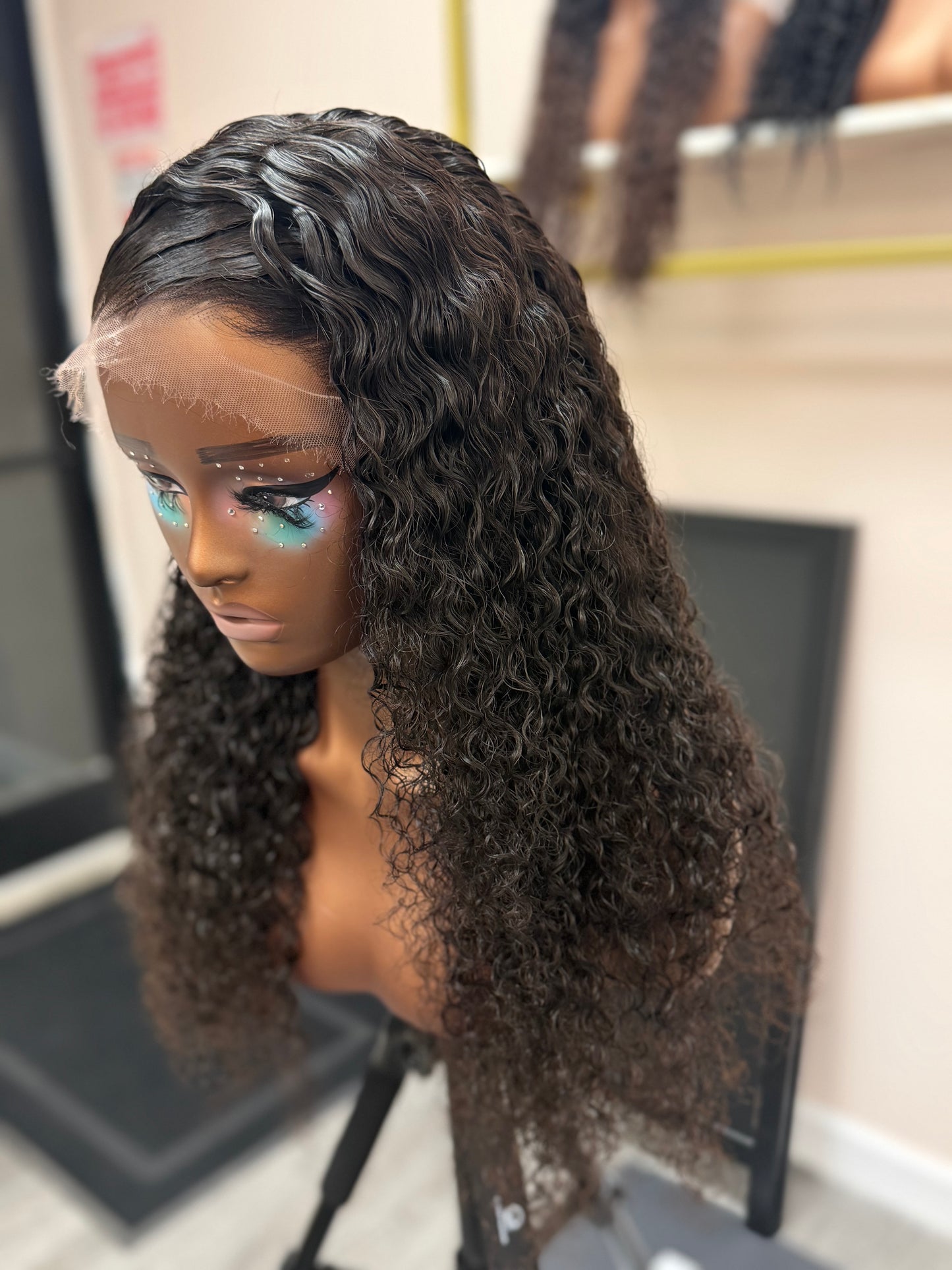 20” Raw Burmese Curly HD 13*4 Lace Frontal Wig