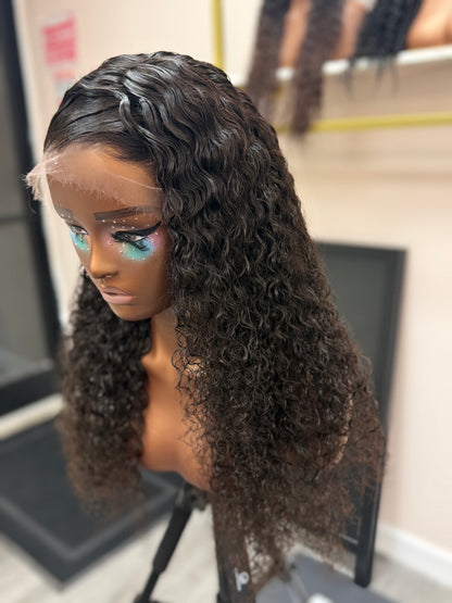 20” Raw Burmese Curly HD 13*4 Lace Frontal Wig