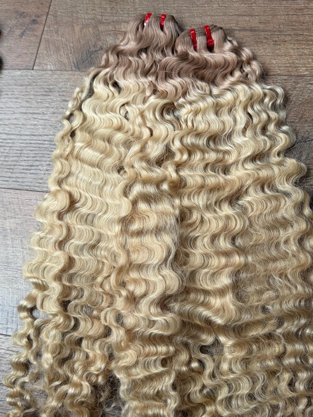 24” Raw Indonesian Star Blonde Burma Curly Human Hair Bundle