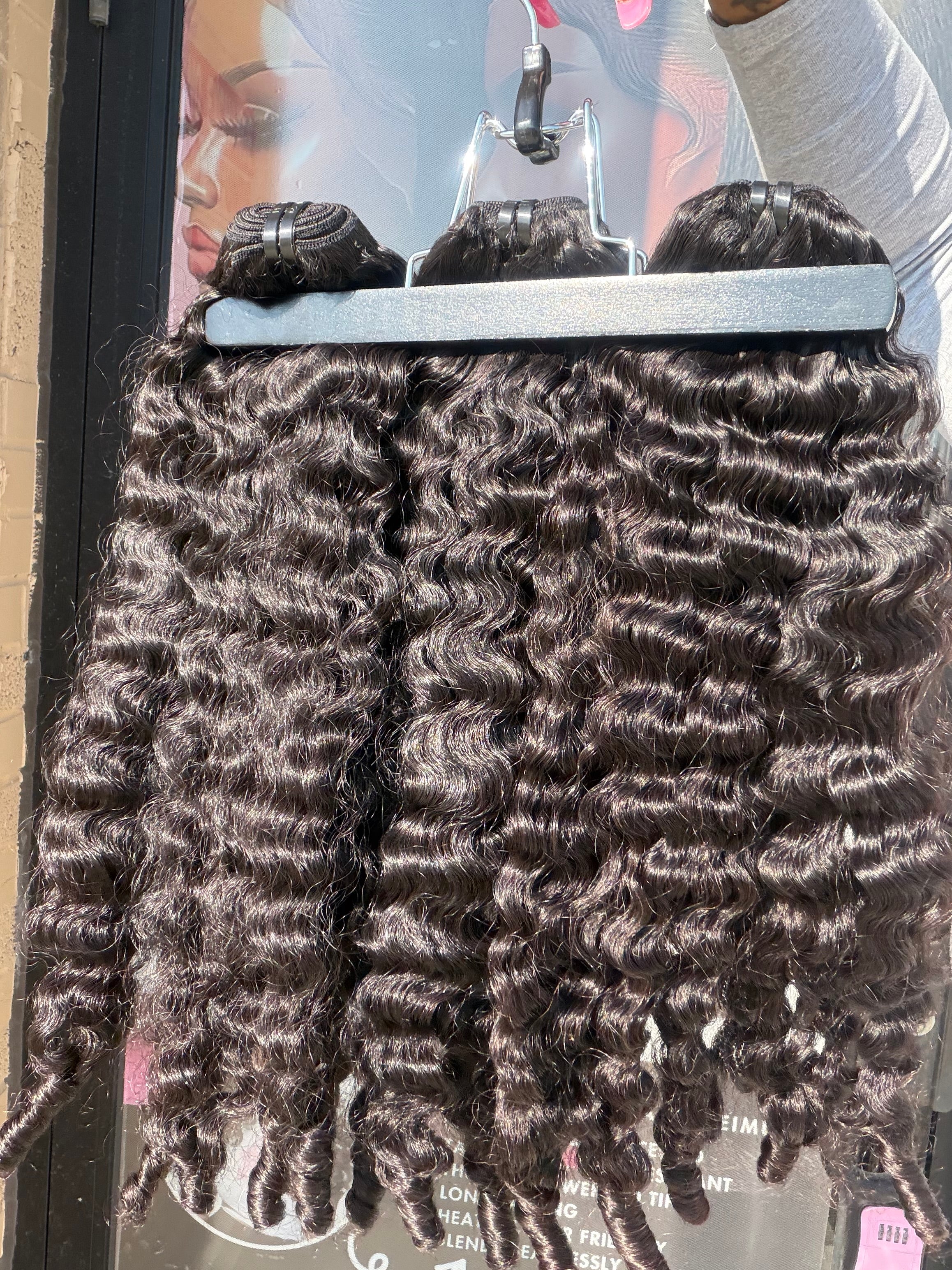 24” Burmese Curly Virgin Human Hair Bundle