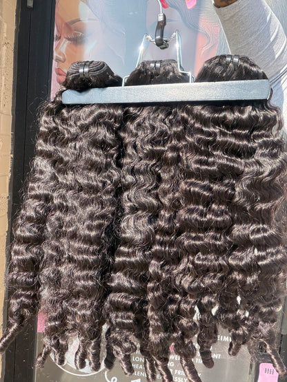 12” Sassy Curly Virgin Human Hair Bundle