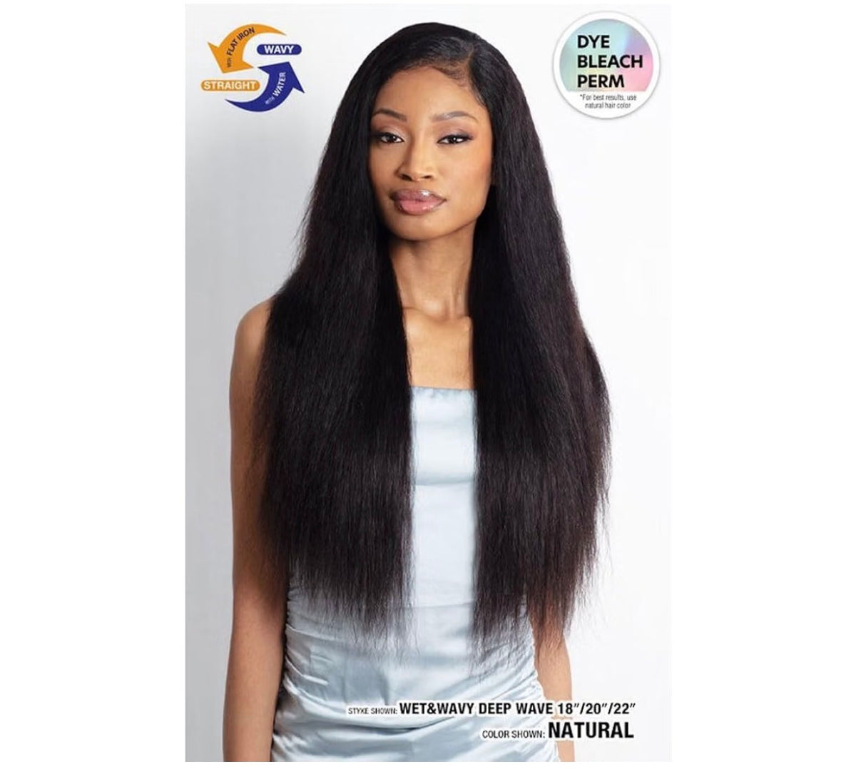 Shake N Go Glossy – 2x6 Wet & Wavy Deep Wave Lace Closure 12”