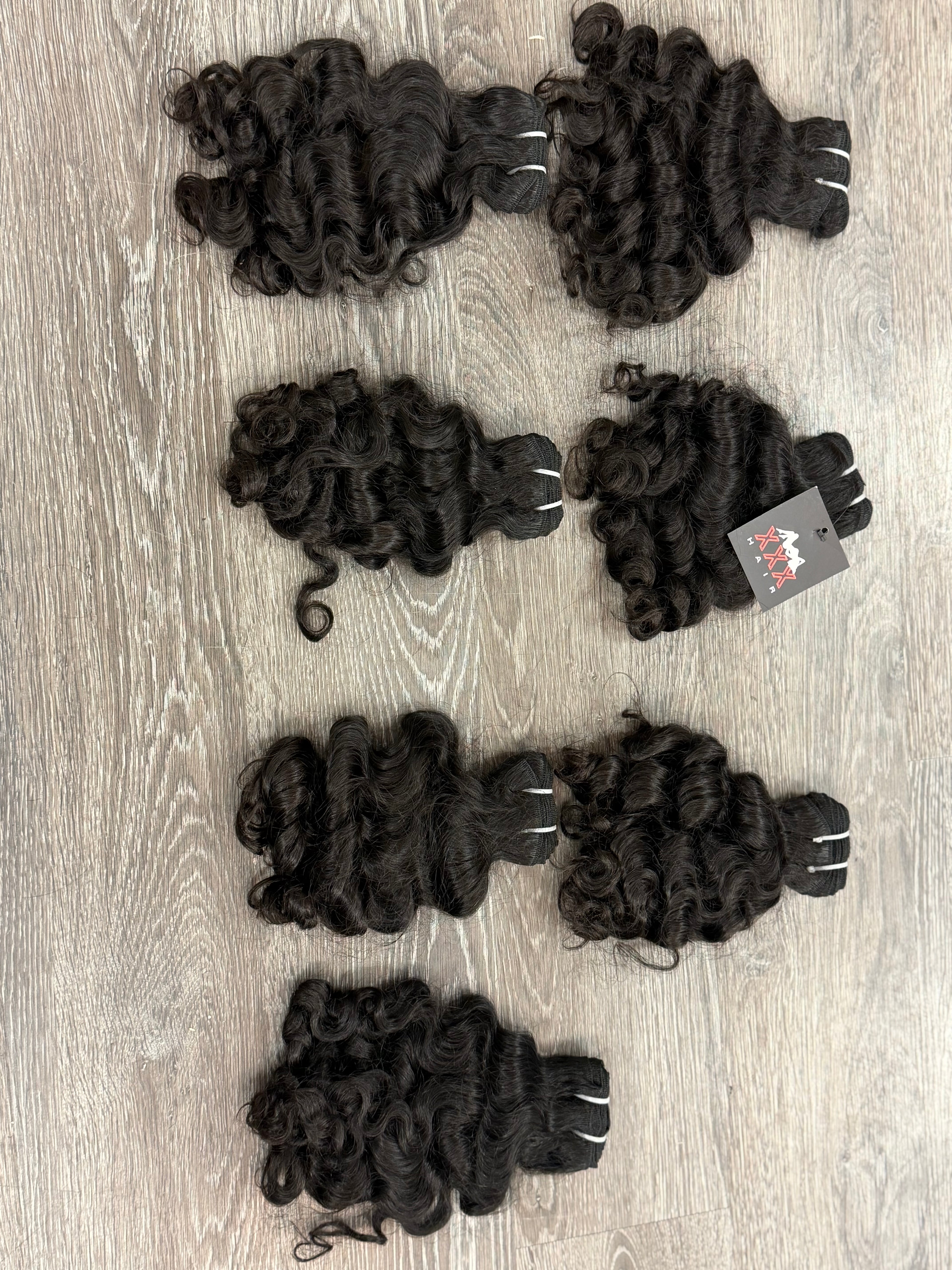 16” Raw South Indian Curly Unprocessed Human Hair Bundle