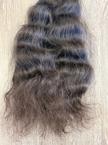 16” Raw Indian Wavy Human Hair Bundle (SALE)
