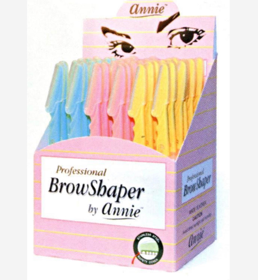 ANNIE EYEBROW SHAPER ASSORT COLOR DISPLAY (ONE PIECE ONLY)