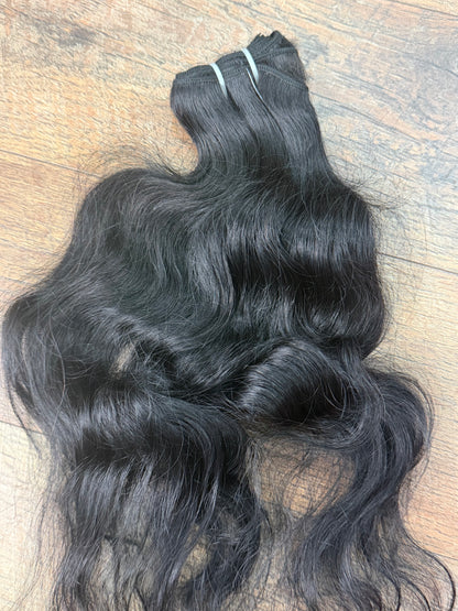 20” Raw Indian Natural Wave Jet Black SALE