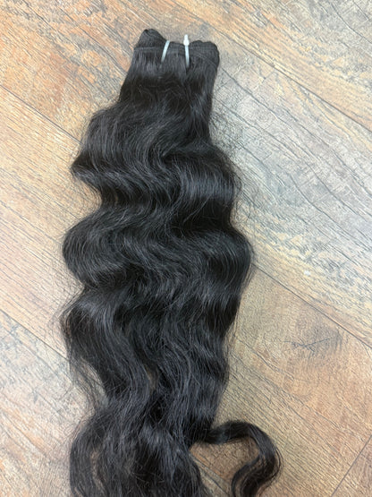 22” Raw Indian Wavy Hair Bundle SALE