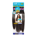 JANET COLLECTION Melt Blue 100% Human Hair NATURAL STRAIGHT Weave 3pcs + 4x5 Free Part Closure Multi Pack 16”18”20”