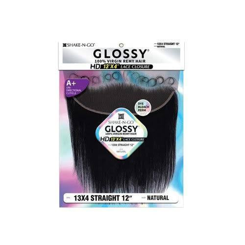 Shake N Go Glossy Straight 13x4 Lace Closure – 12"