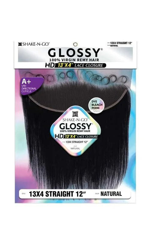 Shake N Go Glossy Straight 13x4 Lace Closure – 12"