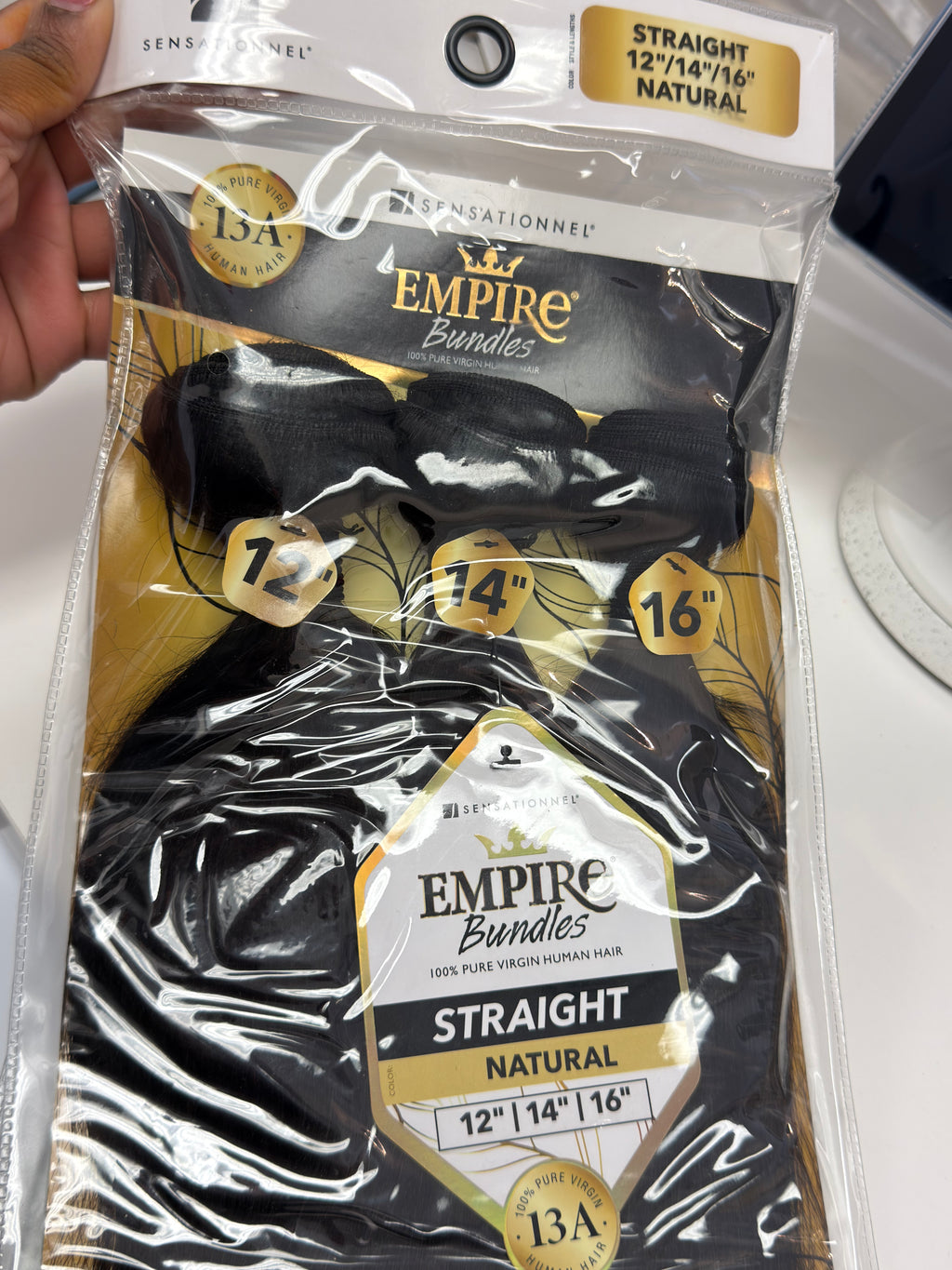 SENSATIONNEL EMPIRE Bundle New Natural Straight 12", 14", 16"