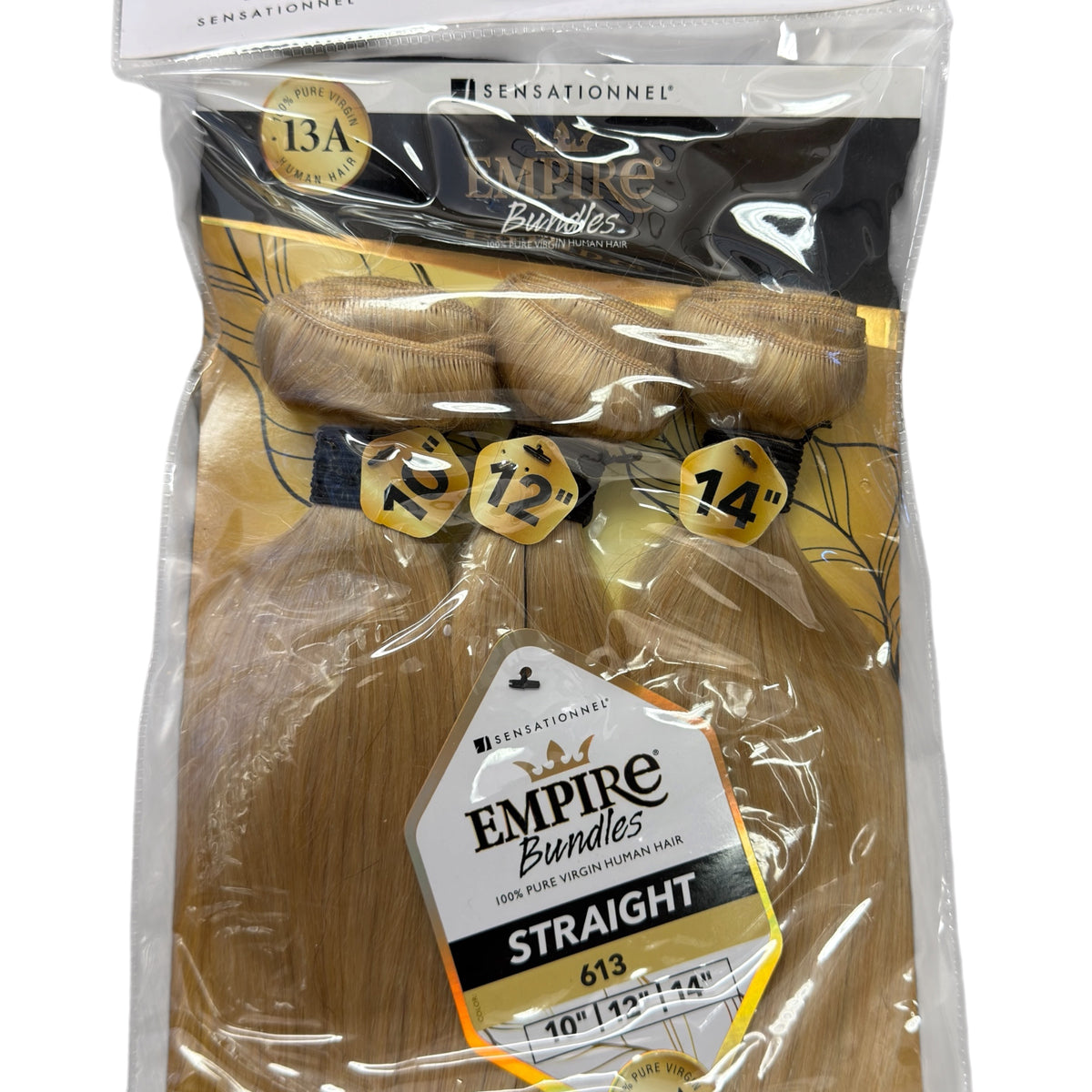 SENSATIONNEL EMPIRE Bundles Blonde #613 Natural Straight 10”12”14”