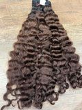 26” Raw Cambodian Loose Wavy Ombre Brown Hair Bundle (one bundle)
