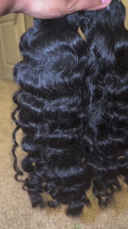 18” Raw South Indian Curly Unprocessed Human Hair Bundle