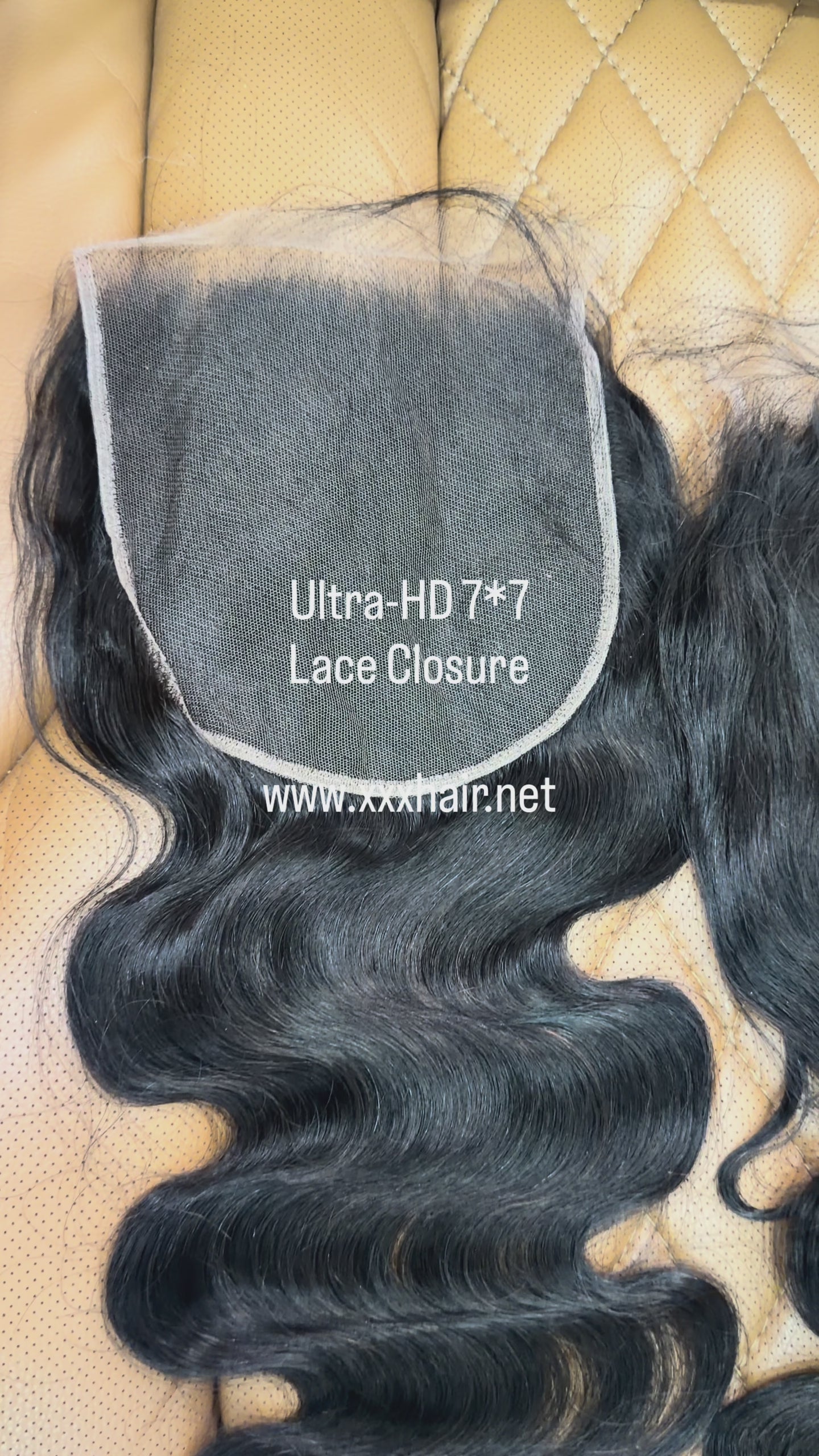 20” Ultra-HD Body Wave 7*7 Natural Color Virgin Human Hair Lace Closure