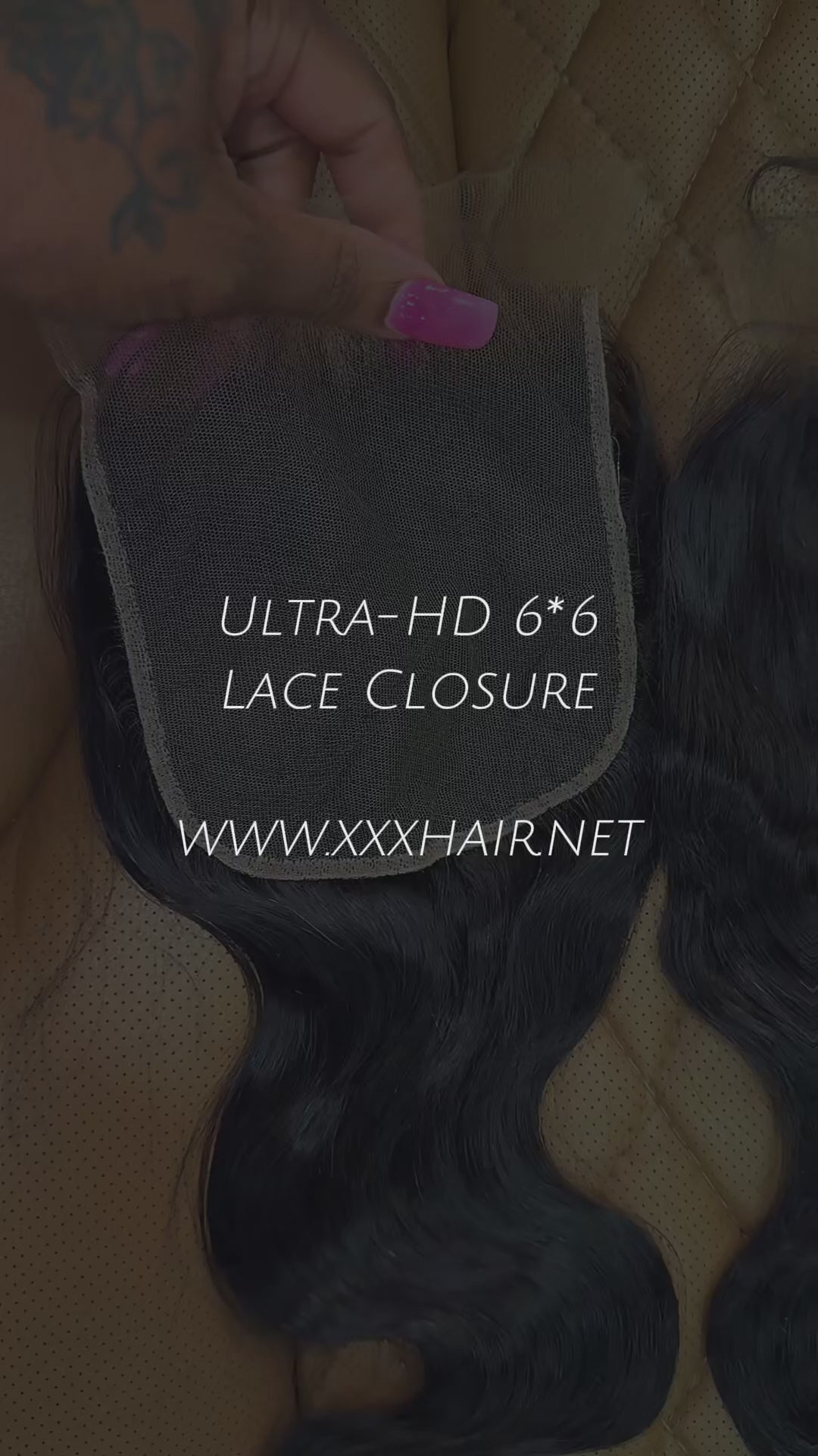 18” Ultra-HD Body Wave 6*6 Natural Color Virgin Human Hair Lace Closure